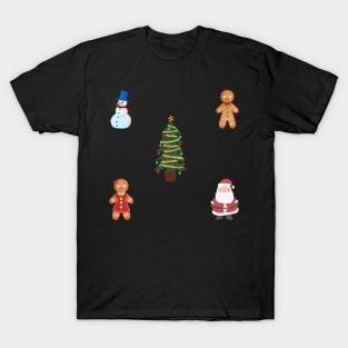 Cute Christmas Sticker Pack T-Shirt